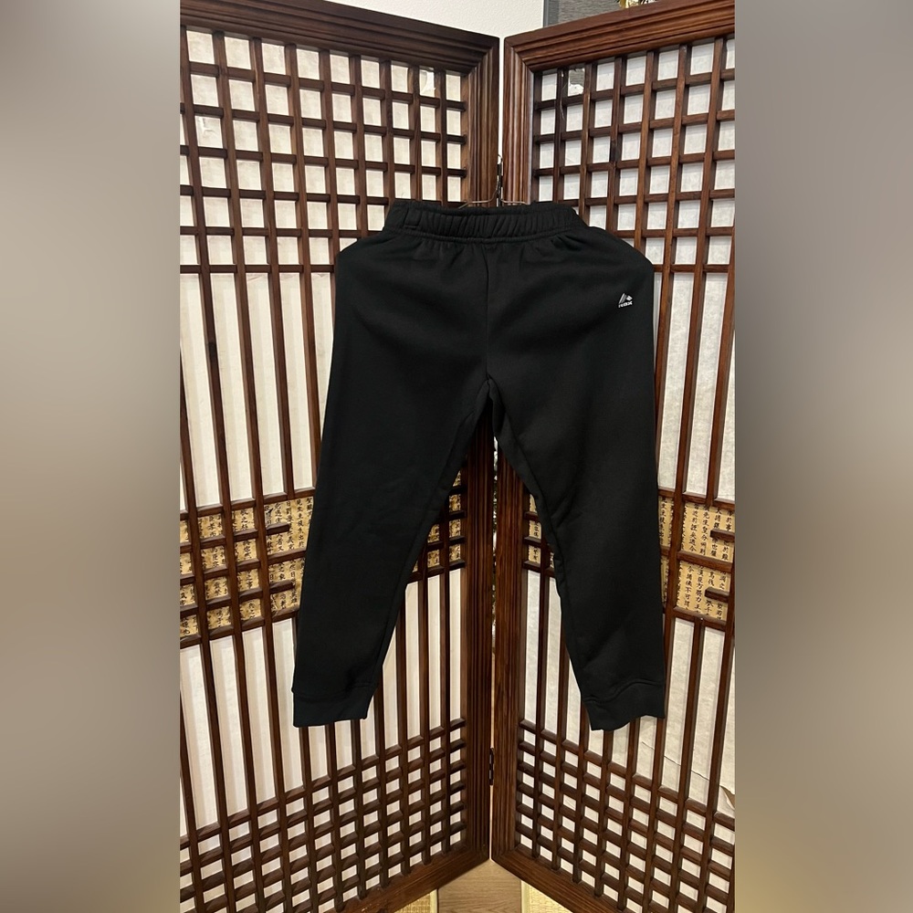 RBX Kids Boys Fleece Black Jogger Sweatpants and Grey Shirt (2 piece set)